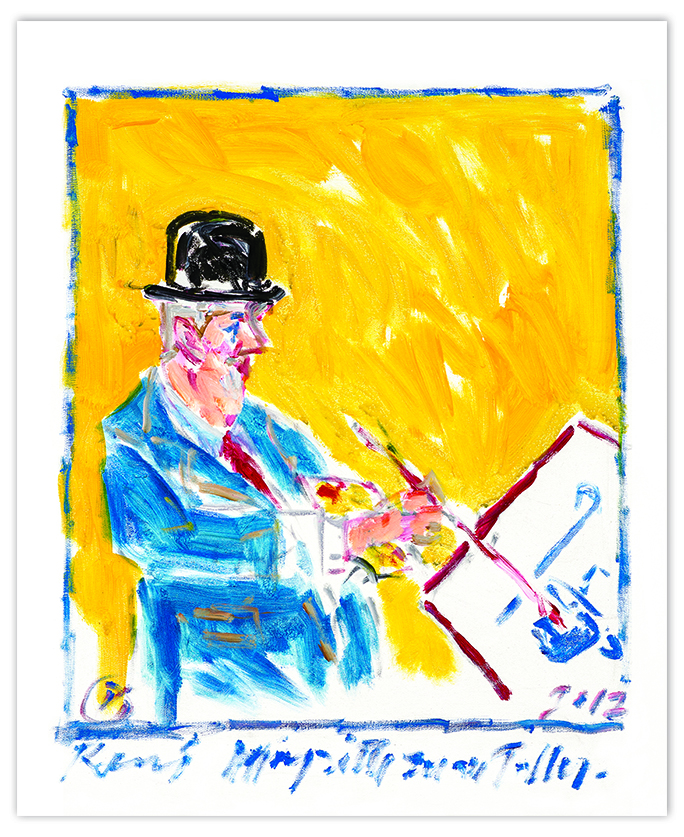 "Rene Magritte en su taller"